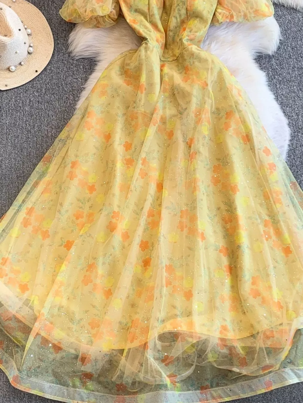 Sweetheart Neck Puff Sleeve Dress, image 15