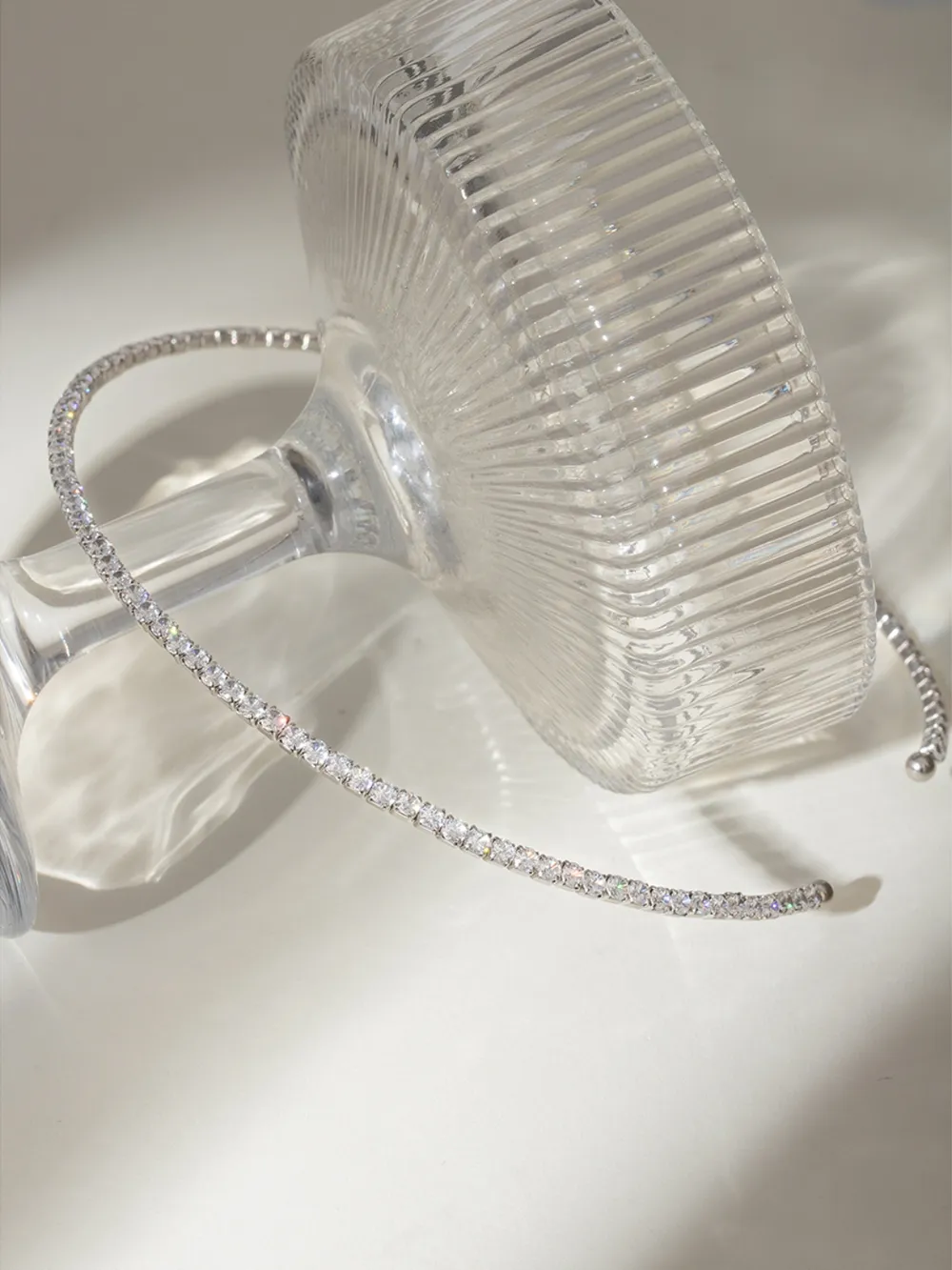 Stainless Steel Inlaid Zircon Necklace, image 8