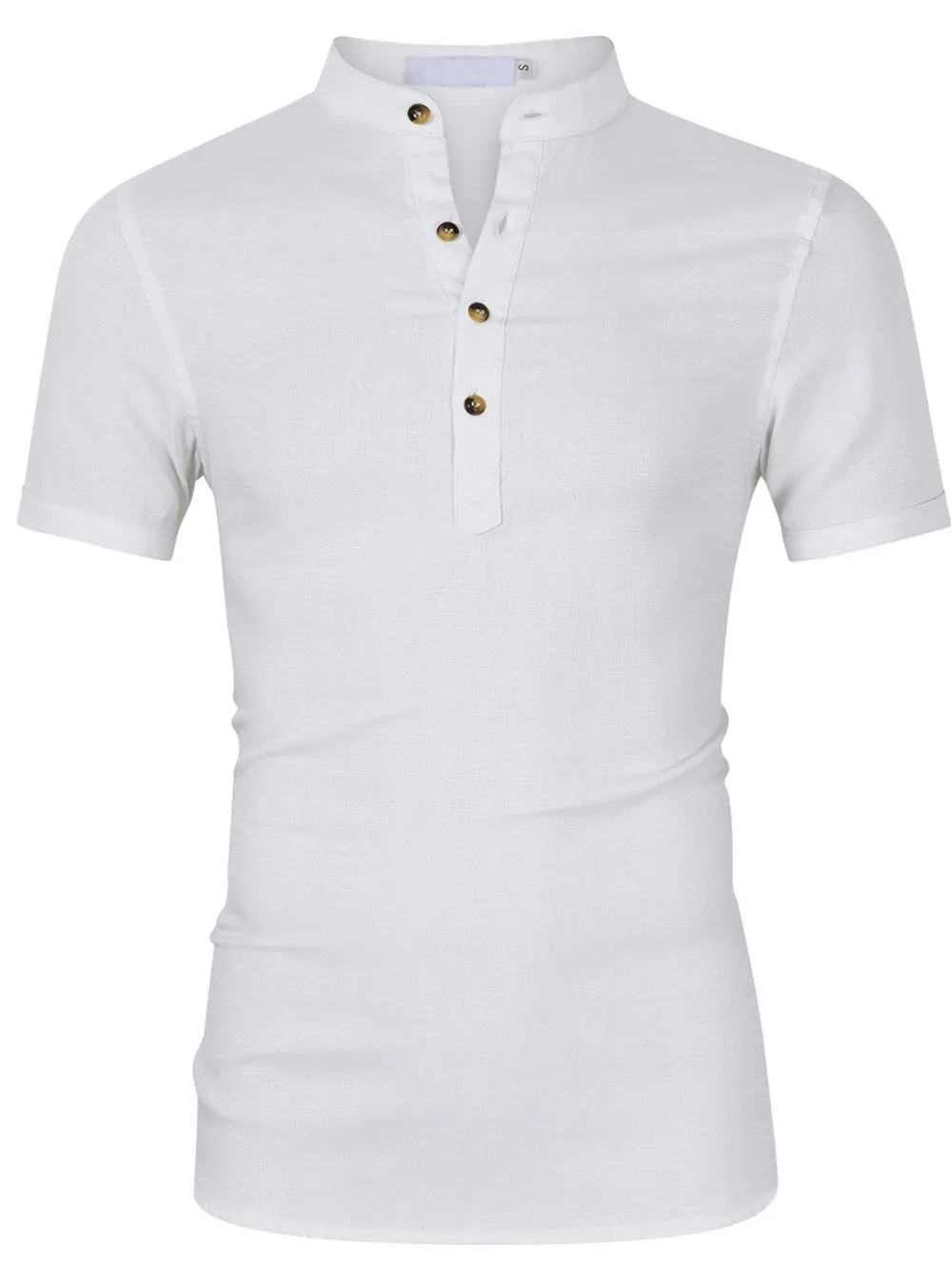Men's Collar Neck Short Sleeve Polo Shirt, image 5