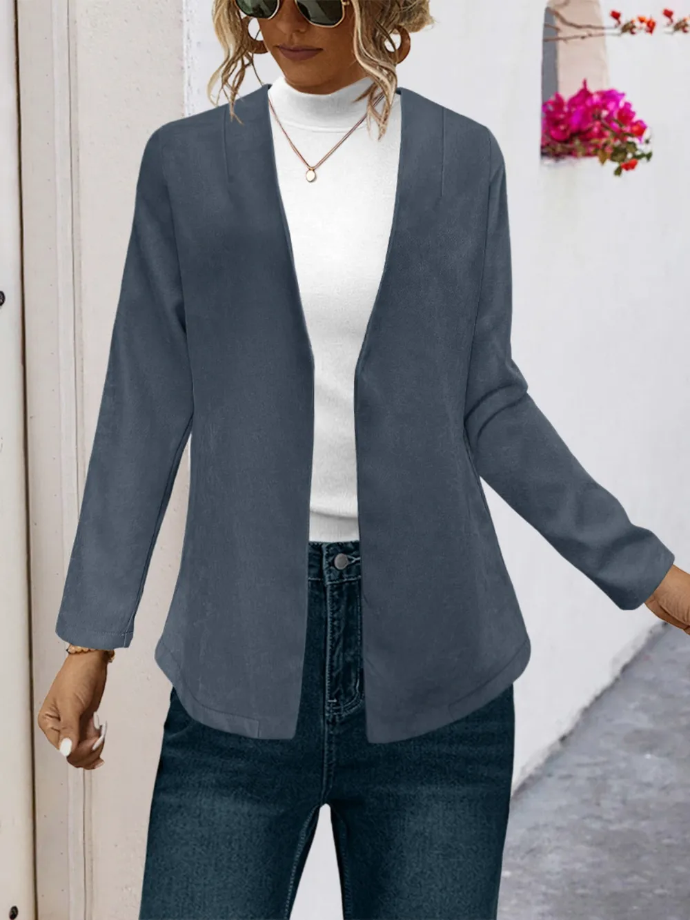 Open Front Long Sleeve Cardigan, image 2