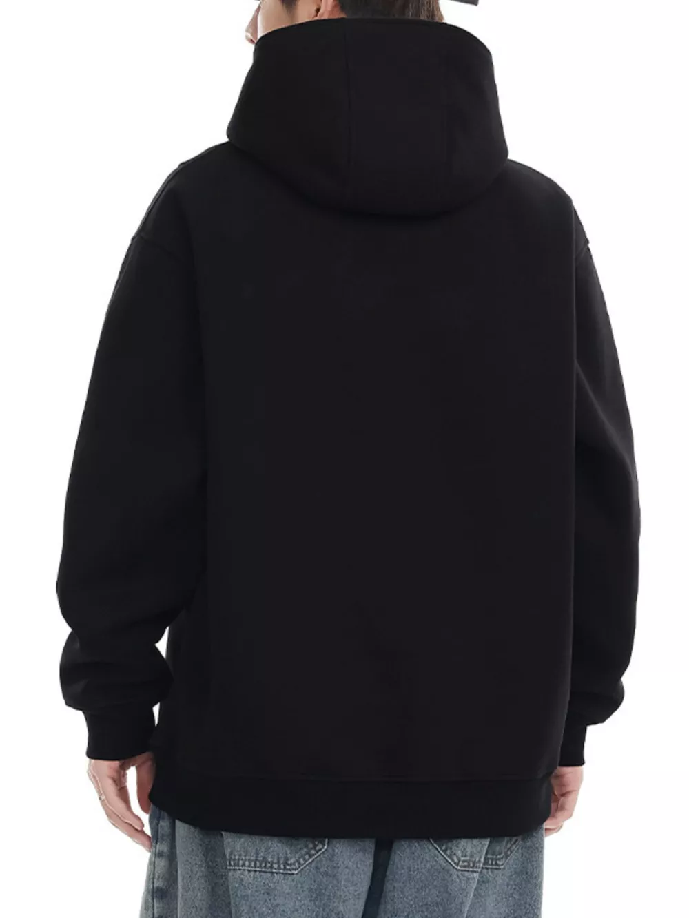 Men's Plus Size Letter Long Sleeve Hoodie, image 3