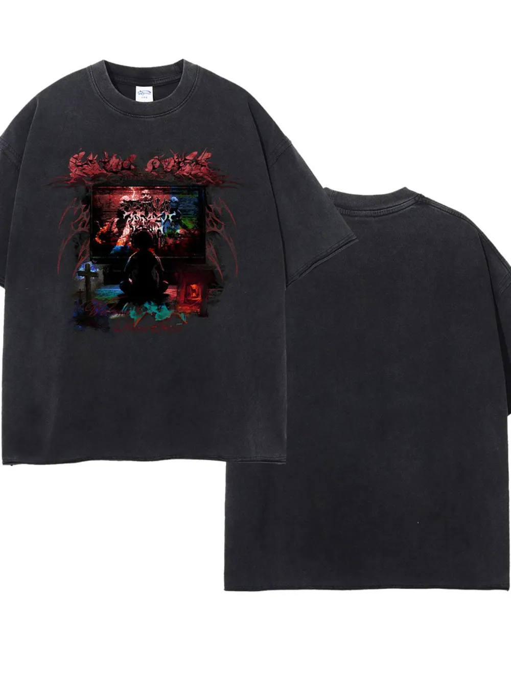 Men's Round Neck Half Sleeve Graphic T-Shirt, image 6