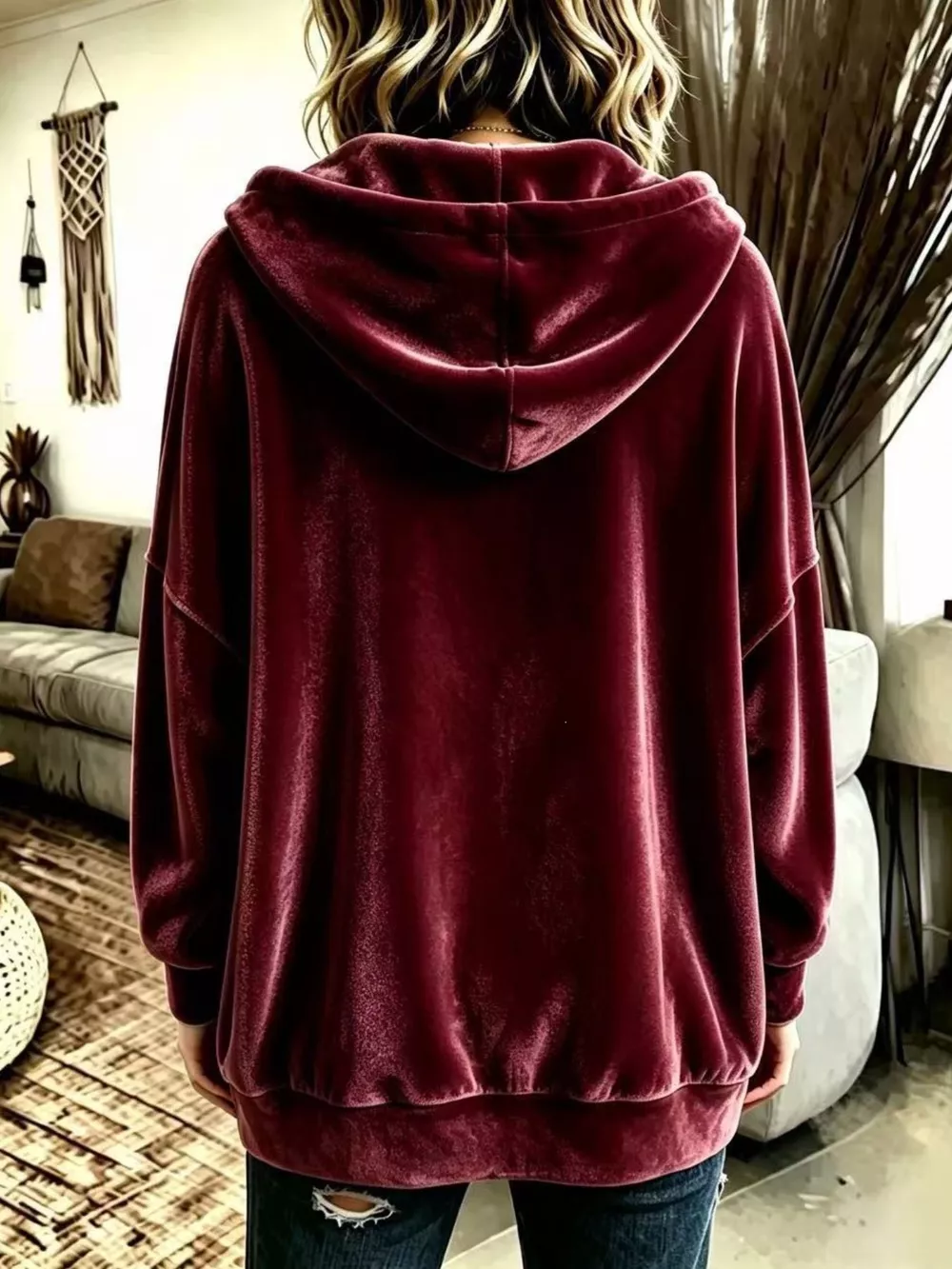 Full Size Casual Button-Down Hooded Outerwear Plus Size, image 14