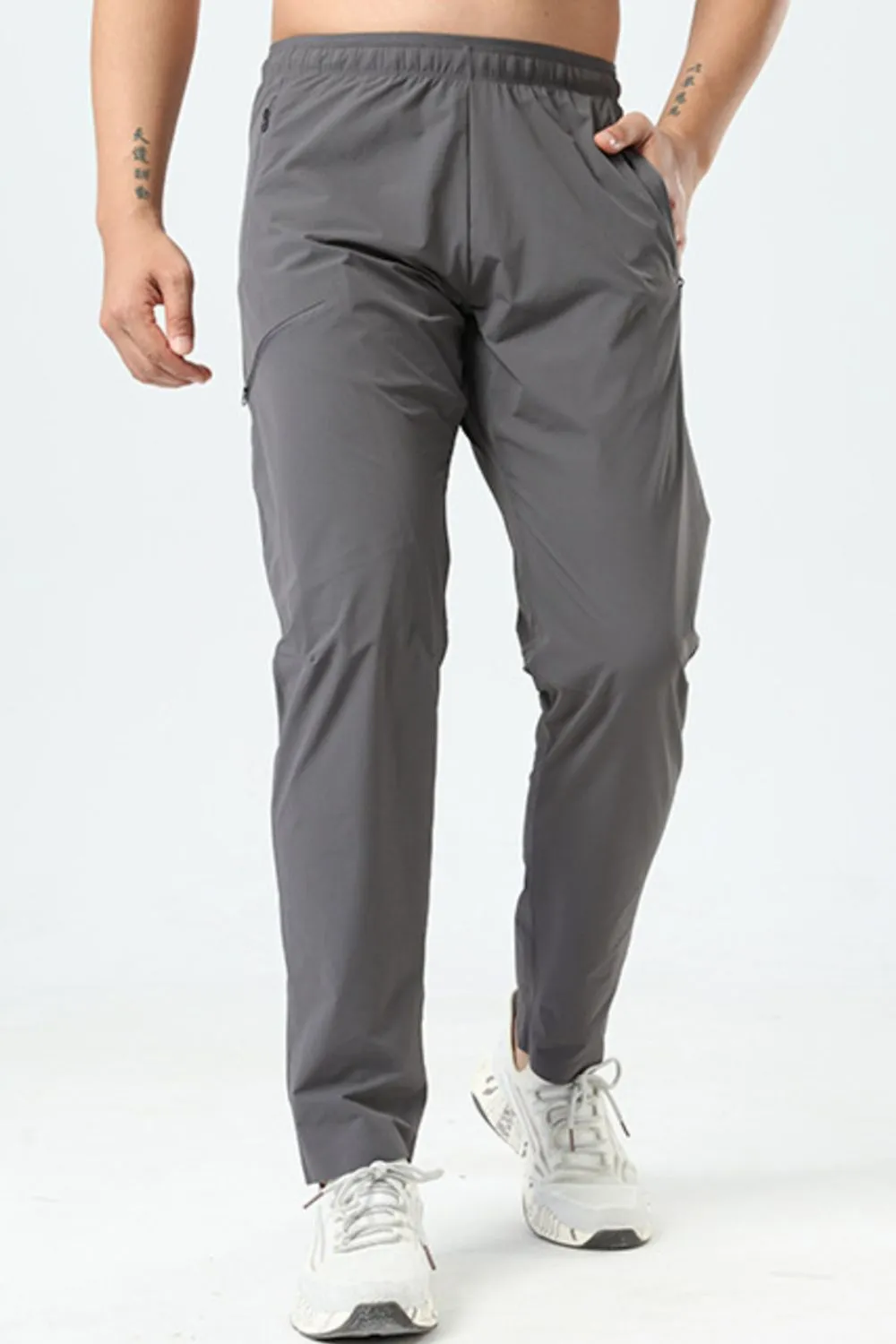 Men's Plus Size Elastic Waist Loose Fit Pants, image 2