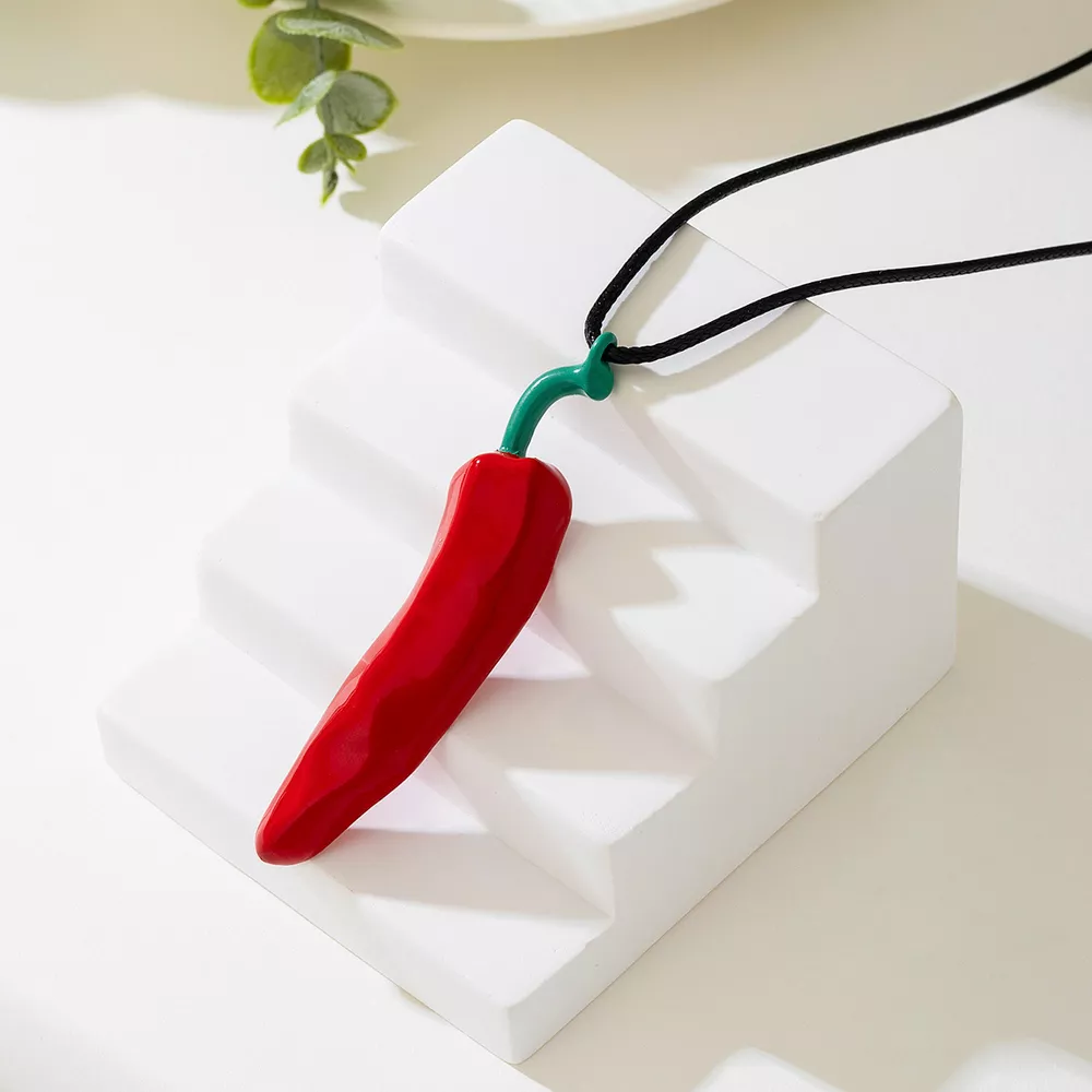 Chili Pepper Pendant Necklace, image 4