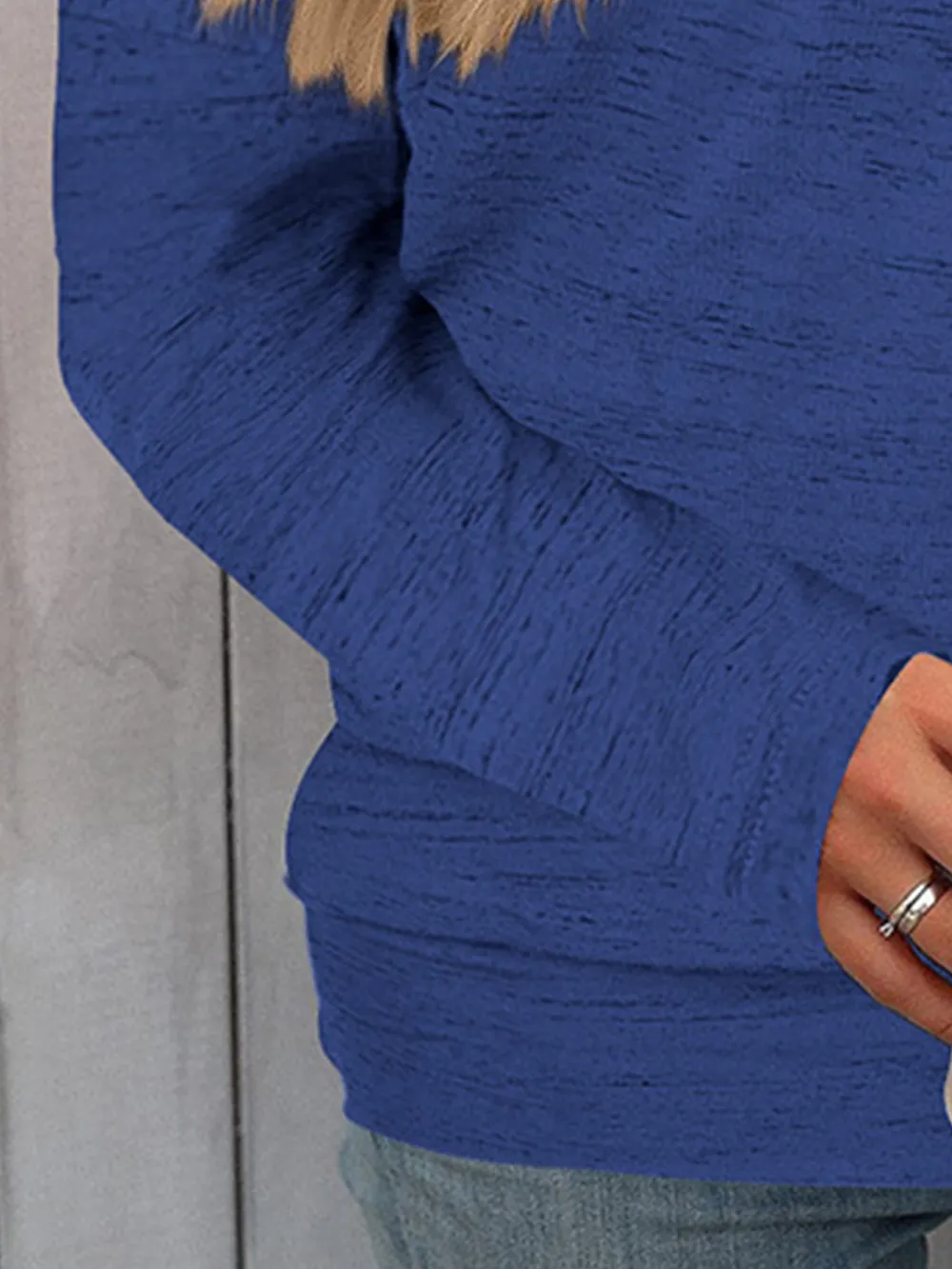 Full Size Heathered Long Sleeve Top, image 12