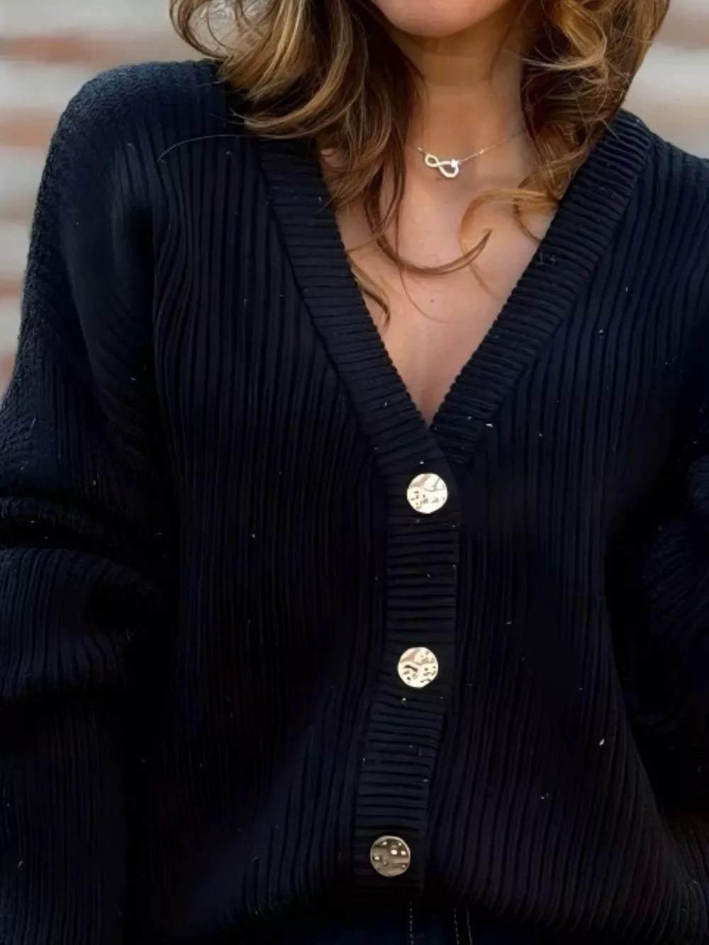 Full Size V-Neck Button-Up Cardigan Plus Size, image 8