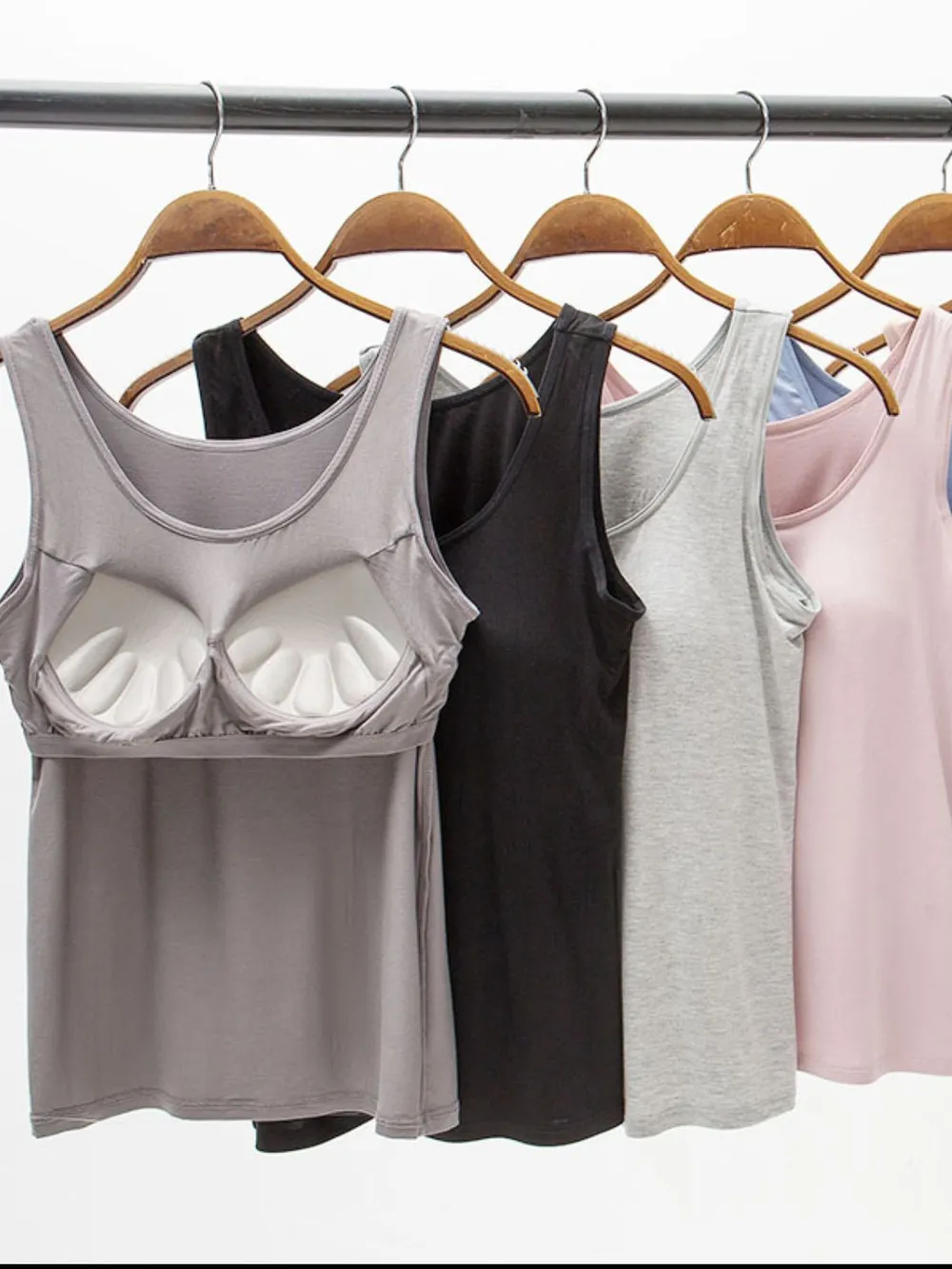 Full Size Wide Strap Modal Tank with Bra, image 2