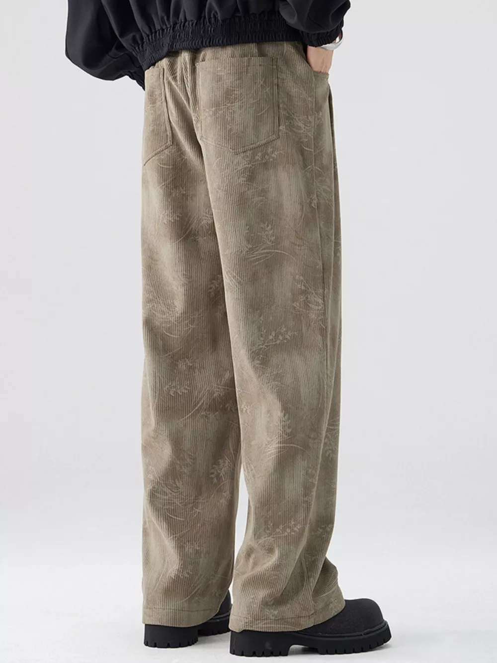 Men's Full Size Wide-Leg Relaxed Fit Pants Plus Size, image 2
