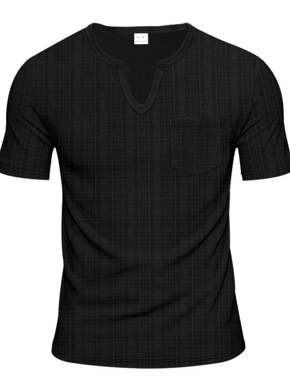 Men's Full Size Notched Short Sleeve T-Shirt Plus Size, image 8