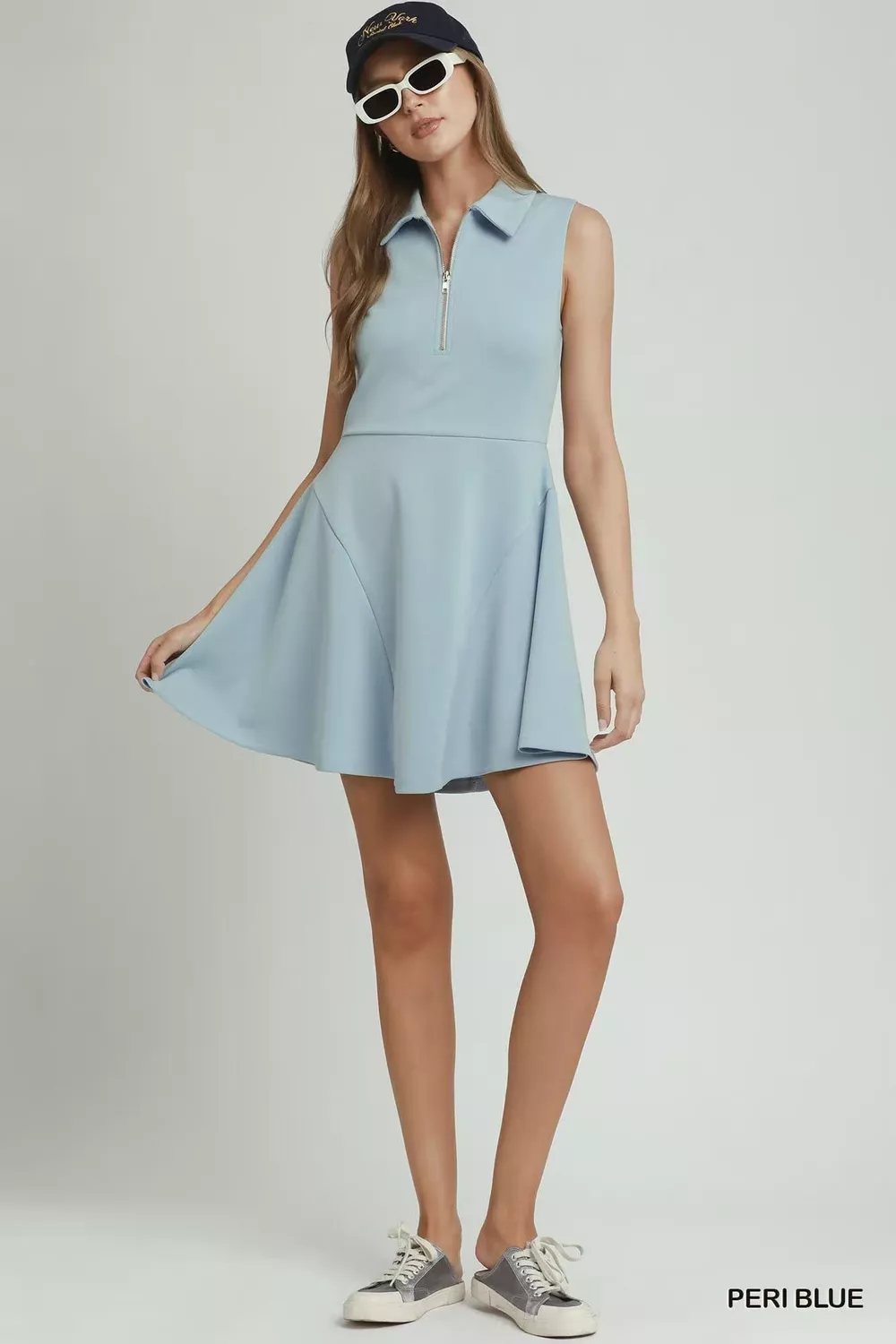 Collared Quarter Zip Tennis Dress
