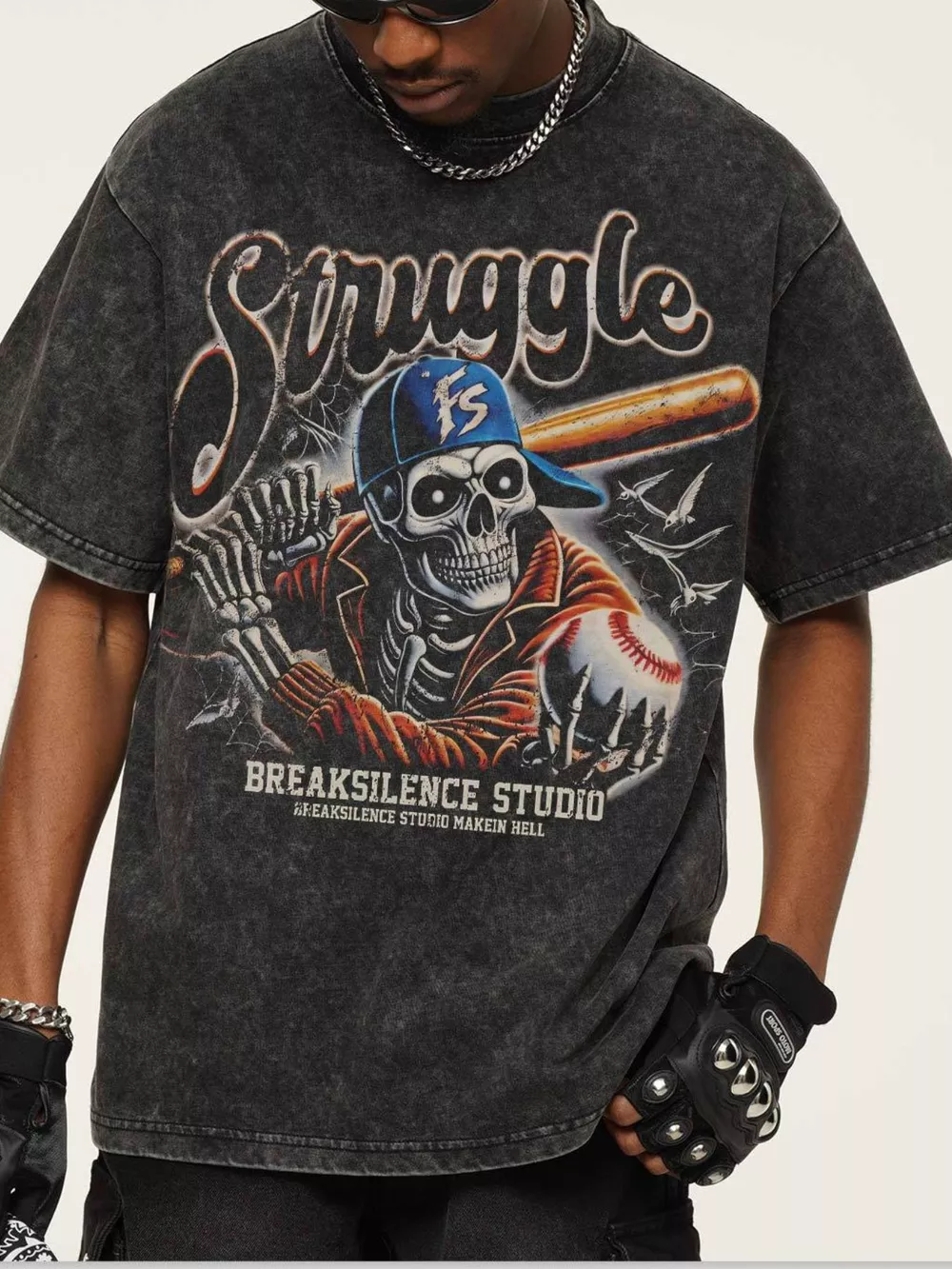 Men's Graphic Round Neck Short Sleeve T-Shirt, image 4