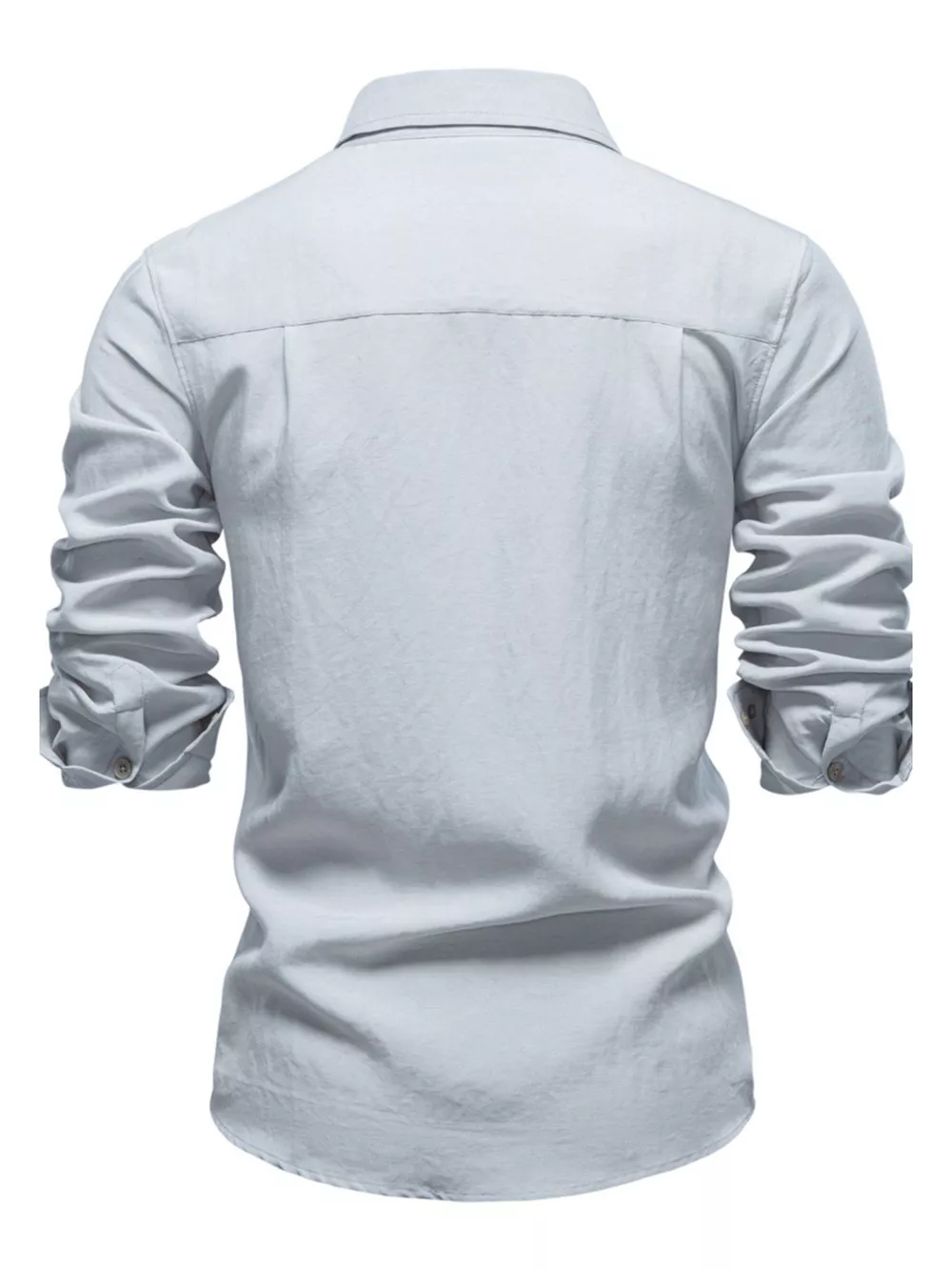 Men's Casual Button Up Long Sleeve Shirt, image 2