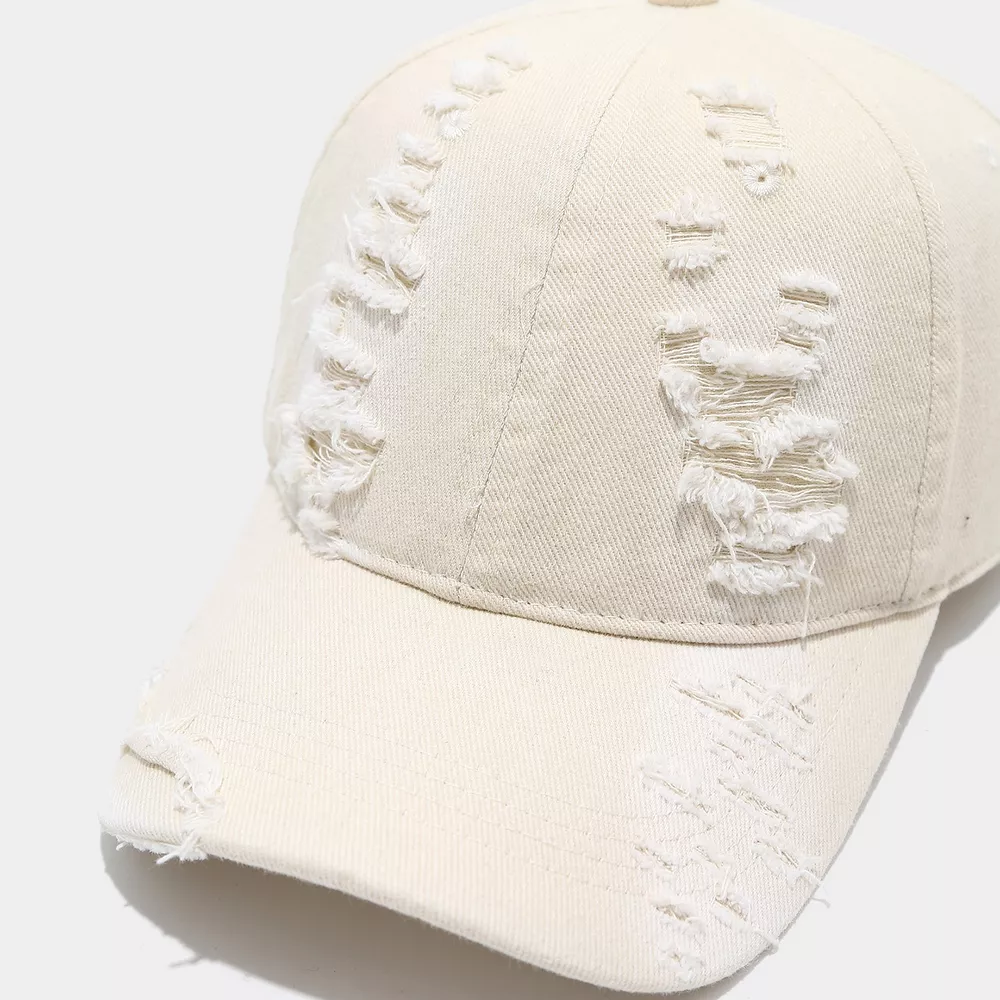 Distressed Cotton Baseball Cap, image 5