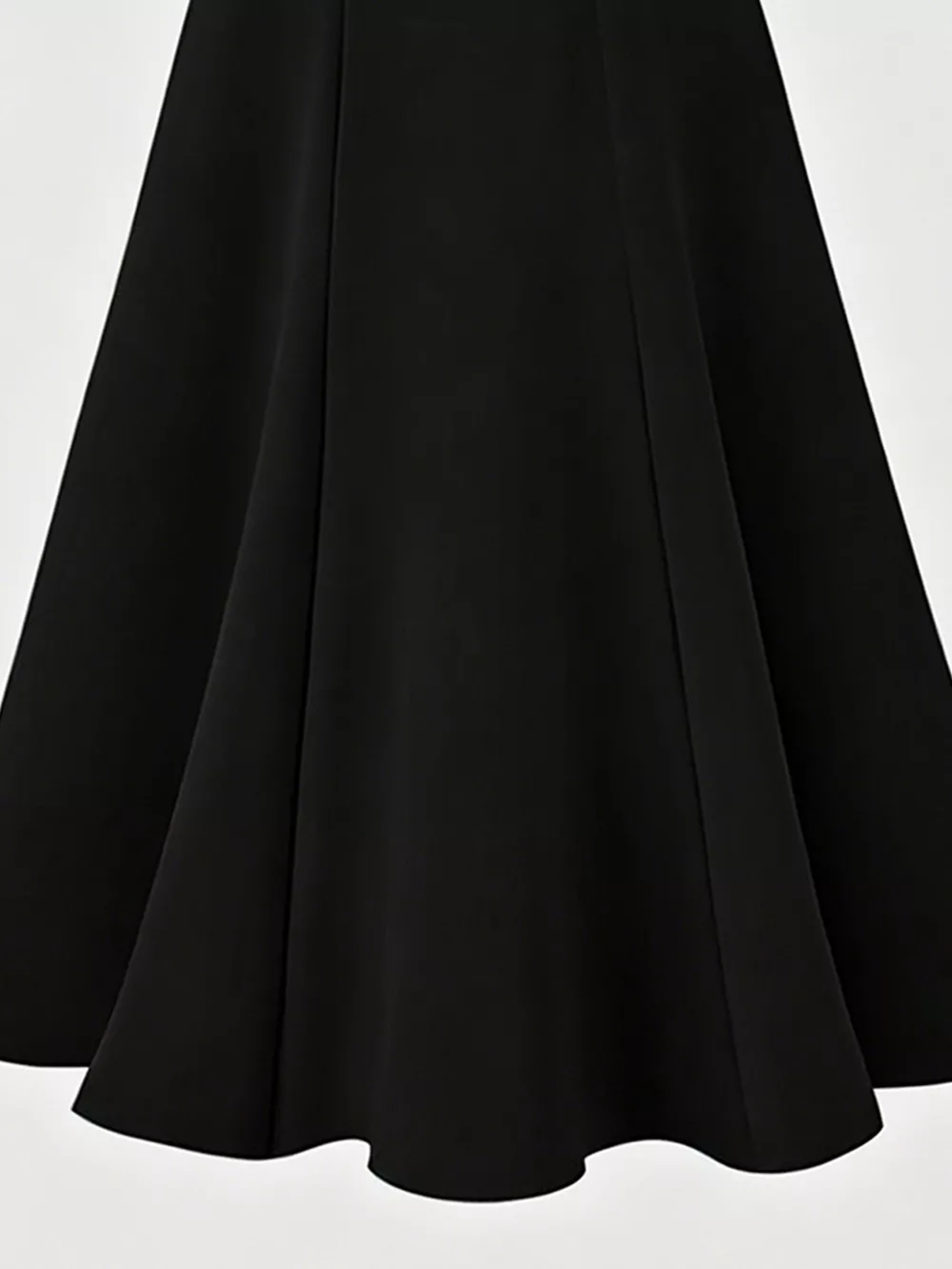 A-Line Midi Skirt with Elastic Waistband, image 16