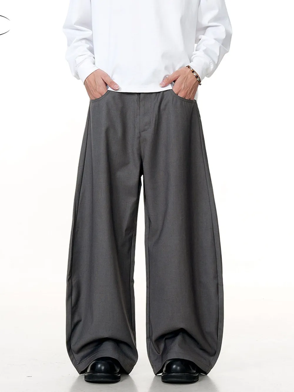 Men's Wide Leg Relaxed Fit Casual Pants, image 2