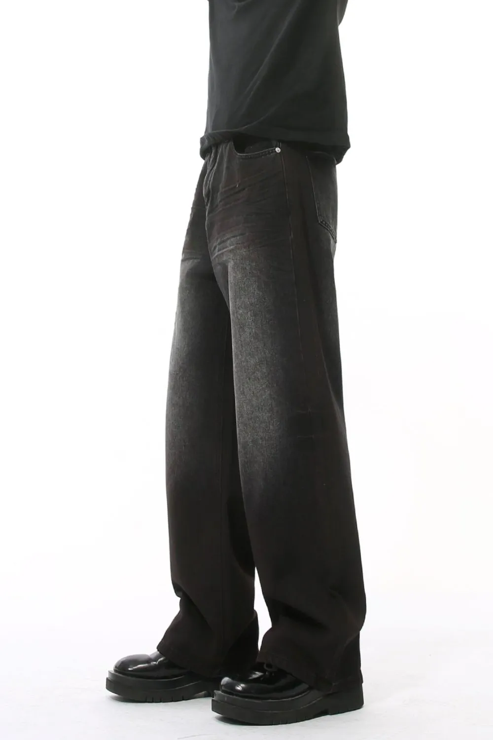 High Waist Baggy Jeans with Pockets, image 4