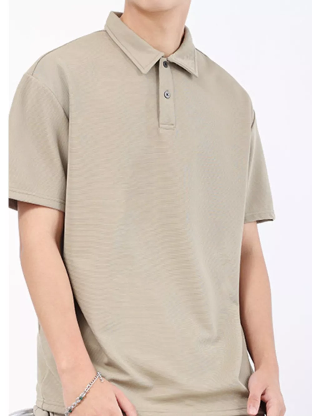 Men's Plus Size Textured Breathable Performance Polo, image 4