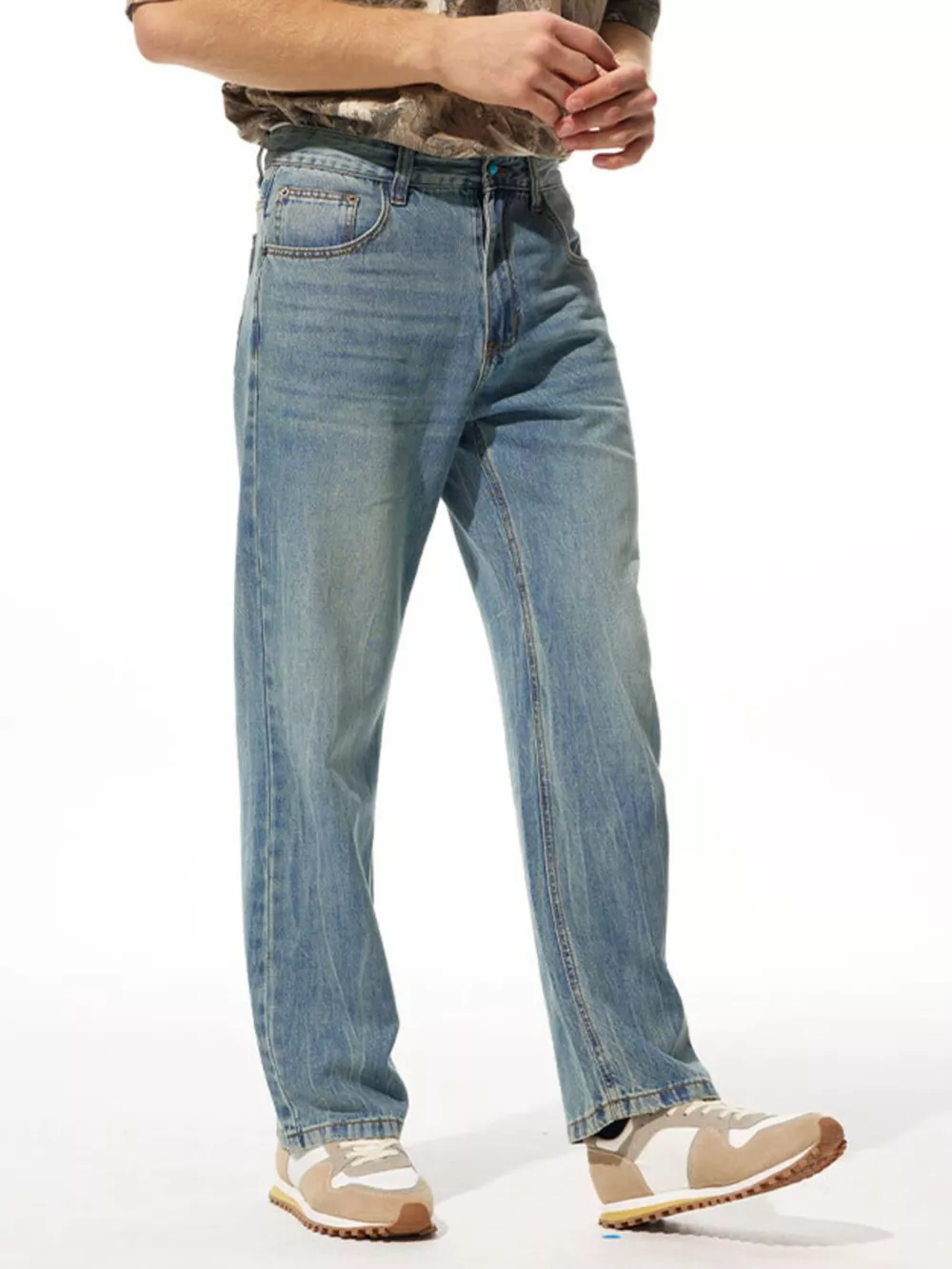 Men's Relaxed Fit Vintage Wash Pants, image 5