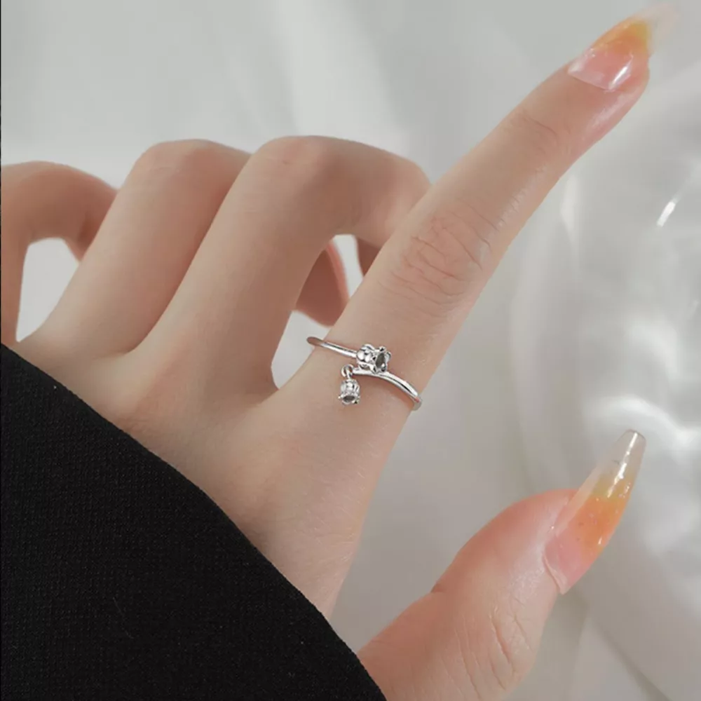 925 Sterling Silver Bypass Ring, image 2