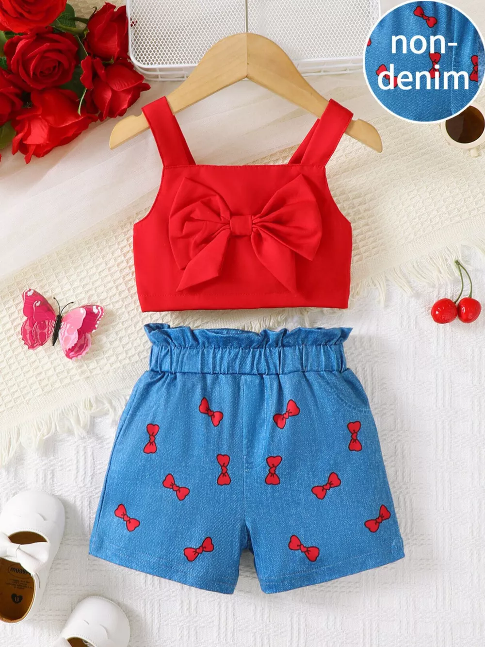 Children's Bow Tank and Shorts Set, image 2