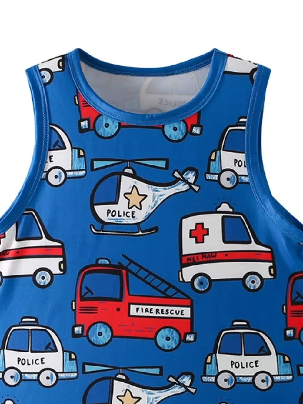 Children's Vehicle Print Tank, image 8