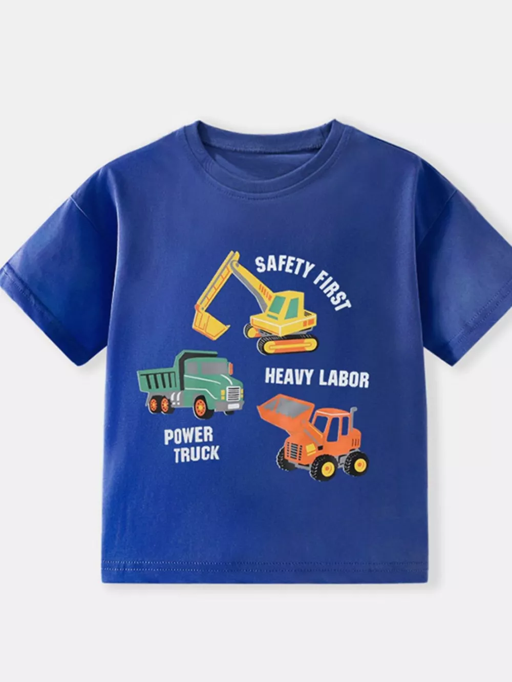 Children's Cartoon Construction Vehicle Graphic Tee, image 2