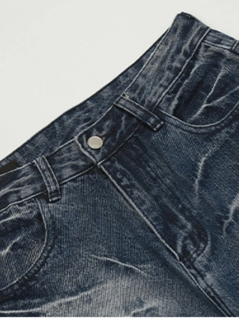 Men's Loose Fit Vintage Wash Jeans, image 5