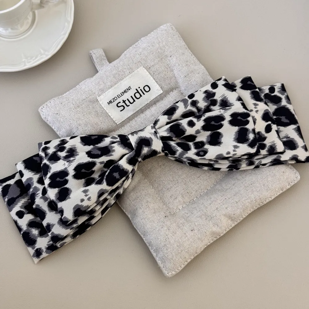 2 Piece Leopard Bow Hair Clip, image 6
