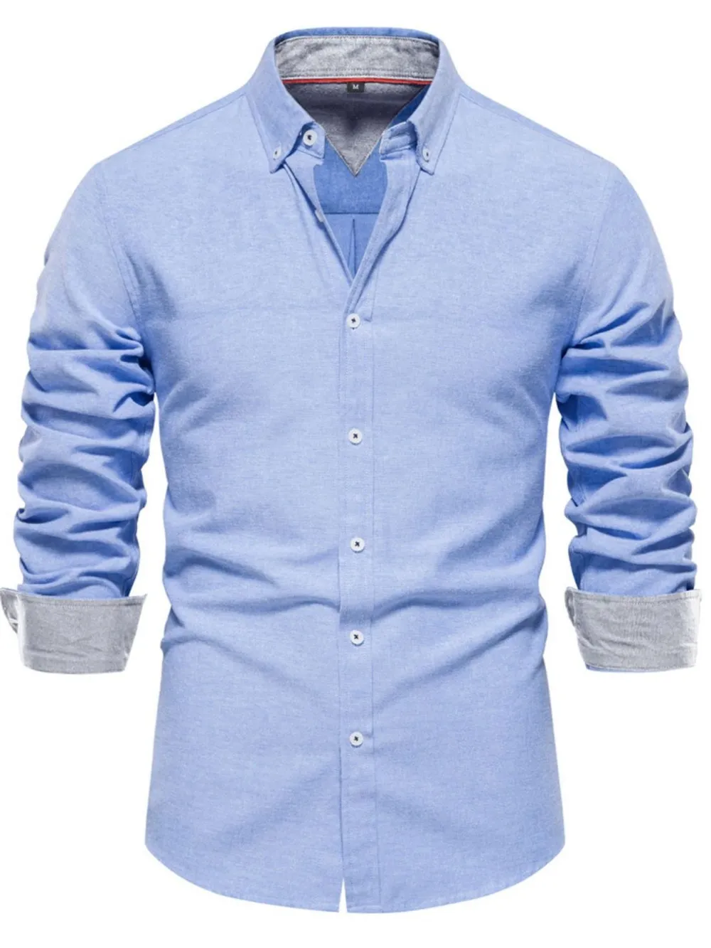 Men's Button Down Collared Neck Shirt, image 10