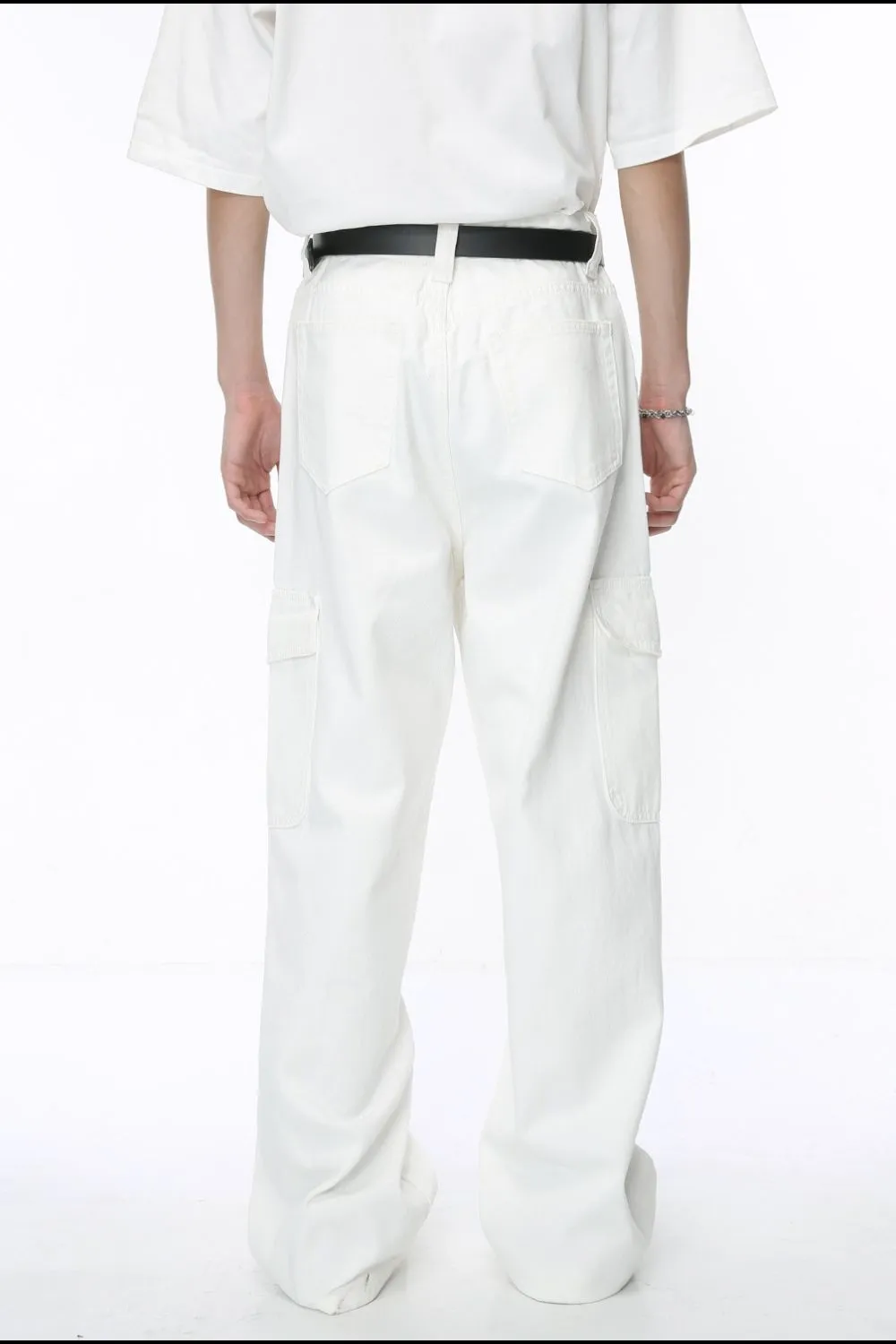 Wide Leg Jeans with Pockets, image 4