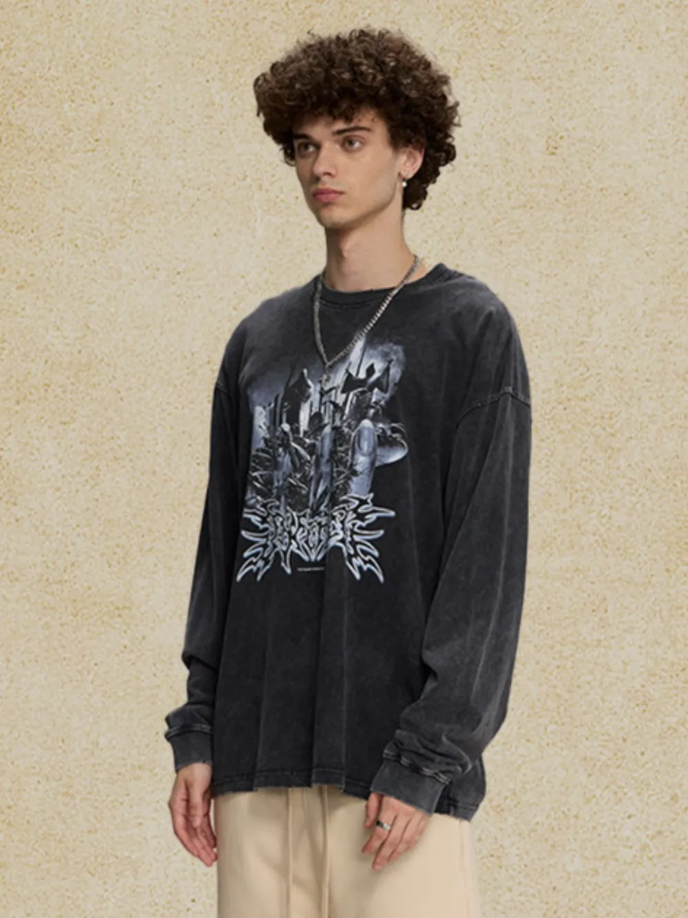 Men‘s Round Neck Graphic T-Shirt, image 3