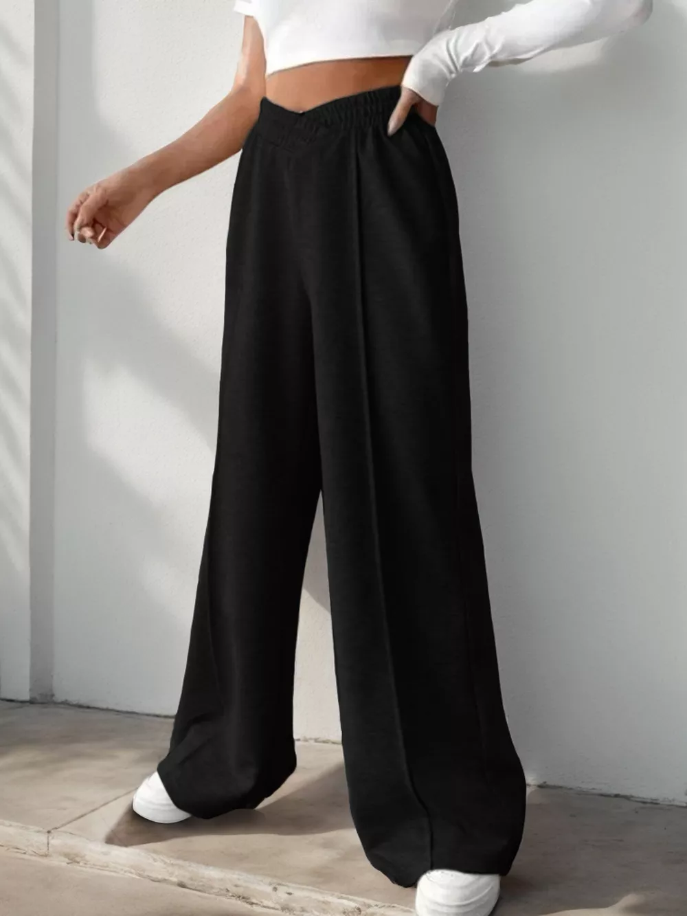 Wide Leg High Waist Pants, image 2