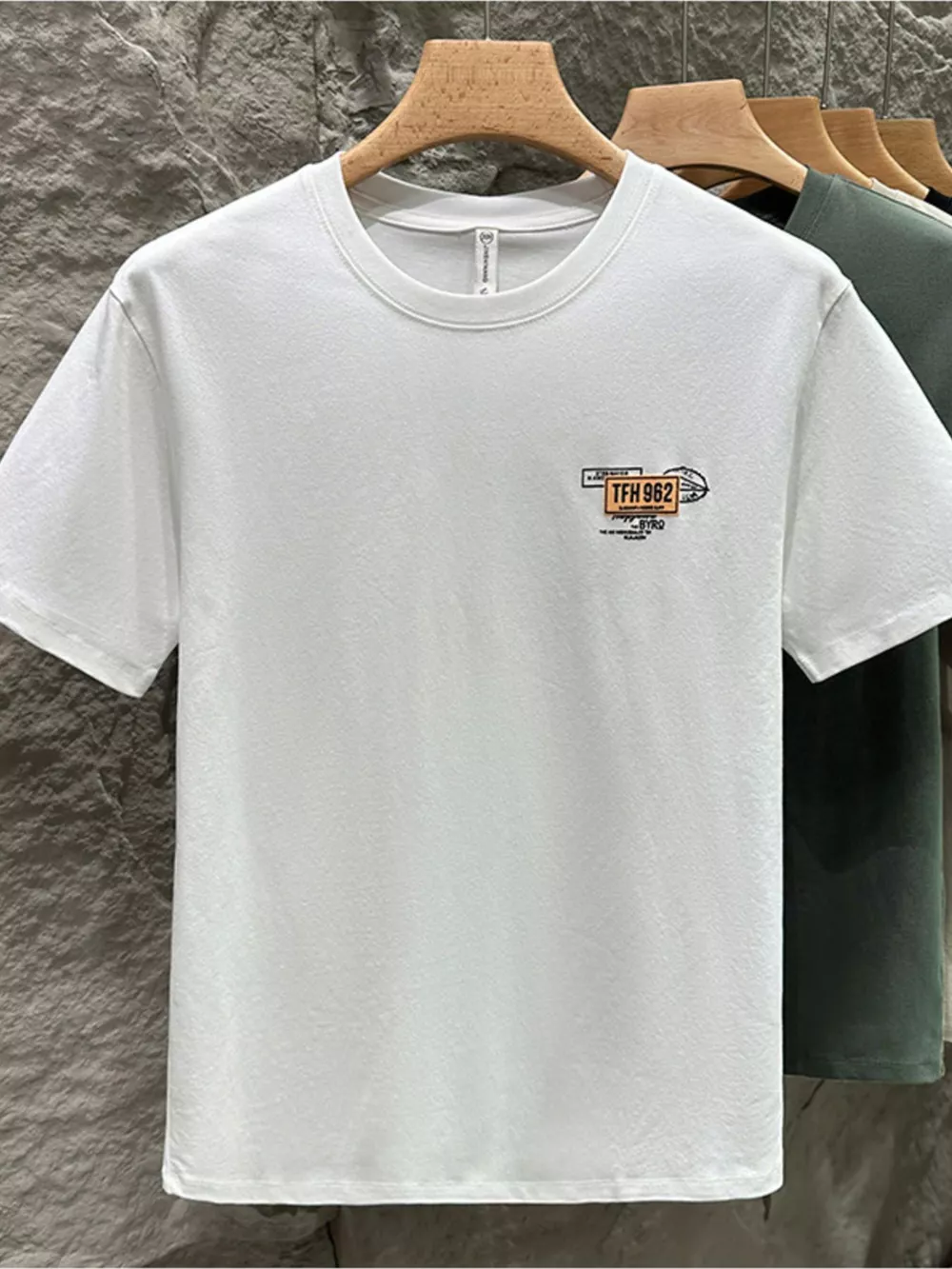 Men's Plus Size Round Neck Short Sleeve T-Shirt, image 3