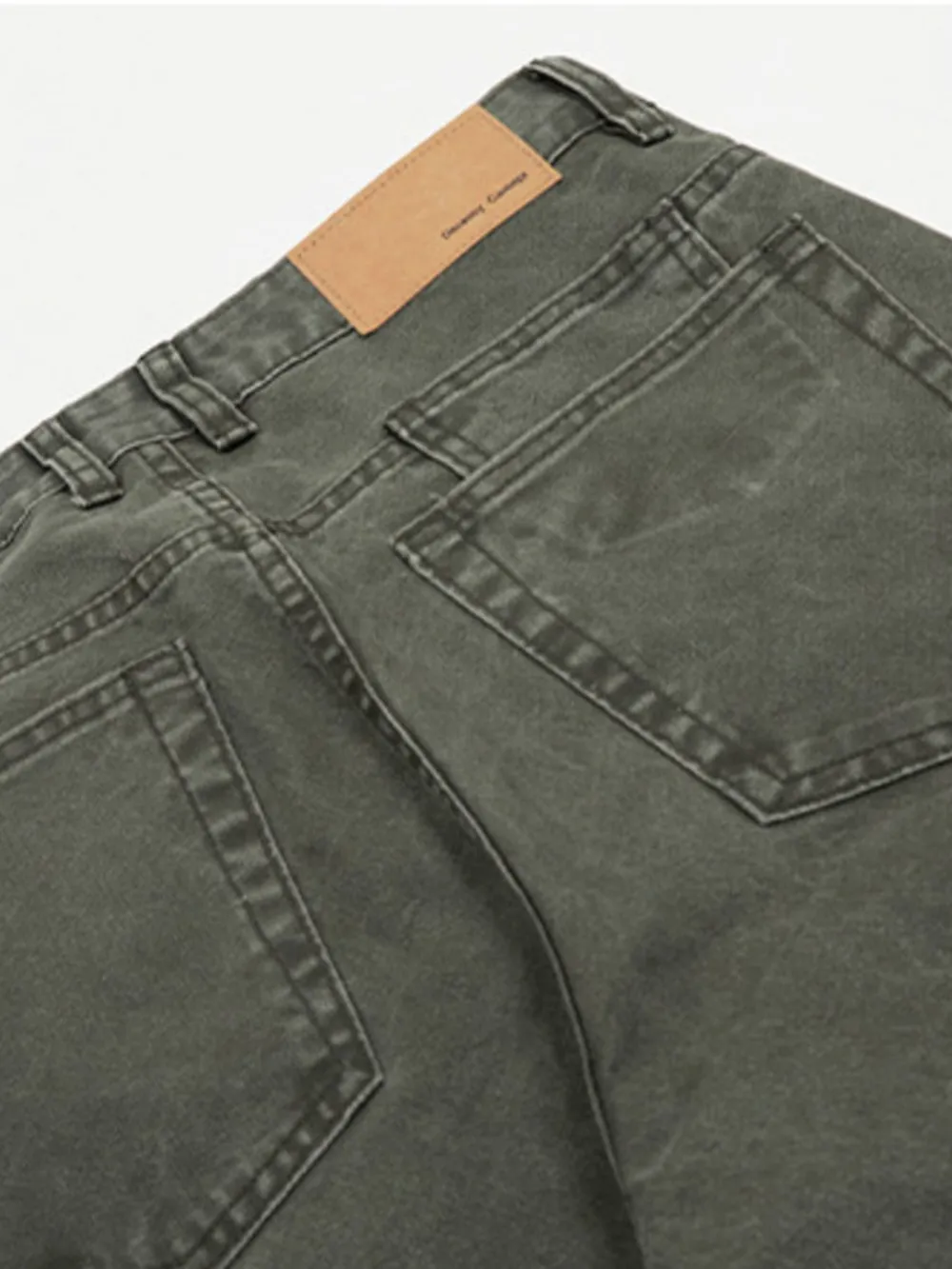 Men's Washed Cargo Wide Leg Jeans, image 6