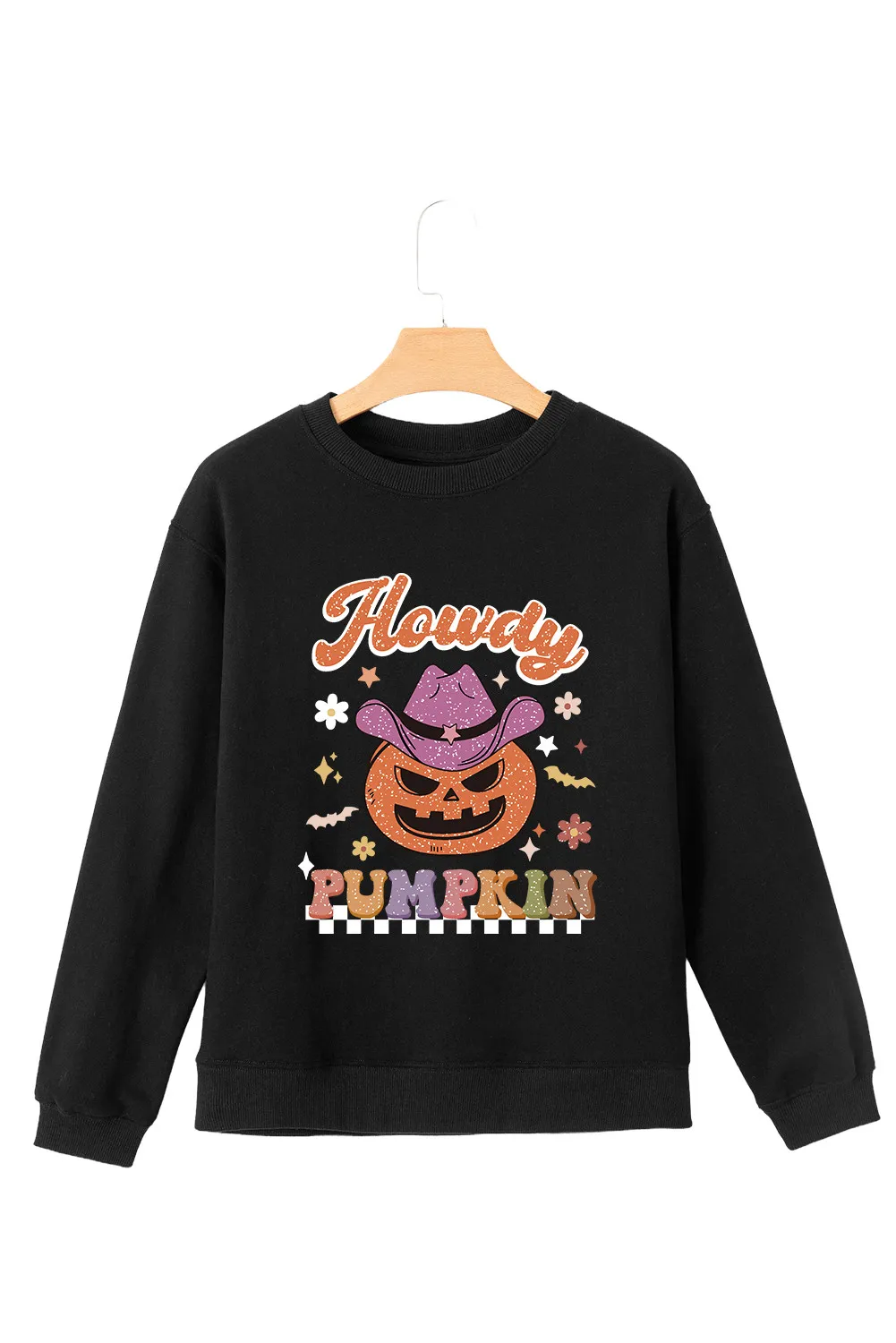 Jack-O'-Lantern Round Neck Long Sleeve Sweatshirt, image 2