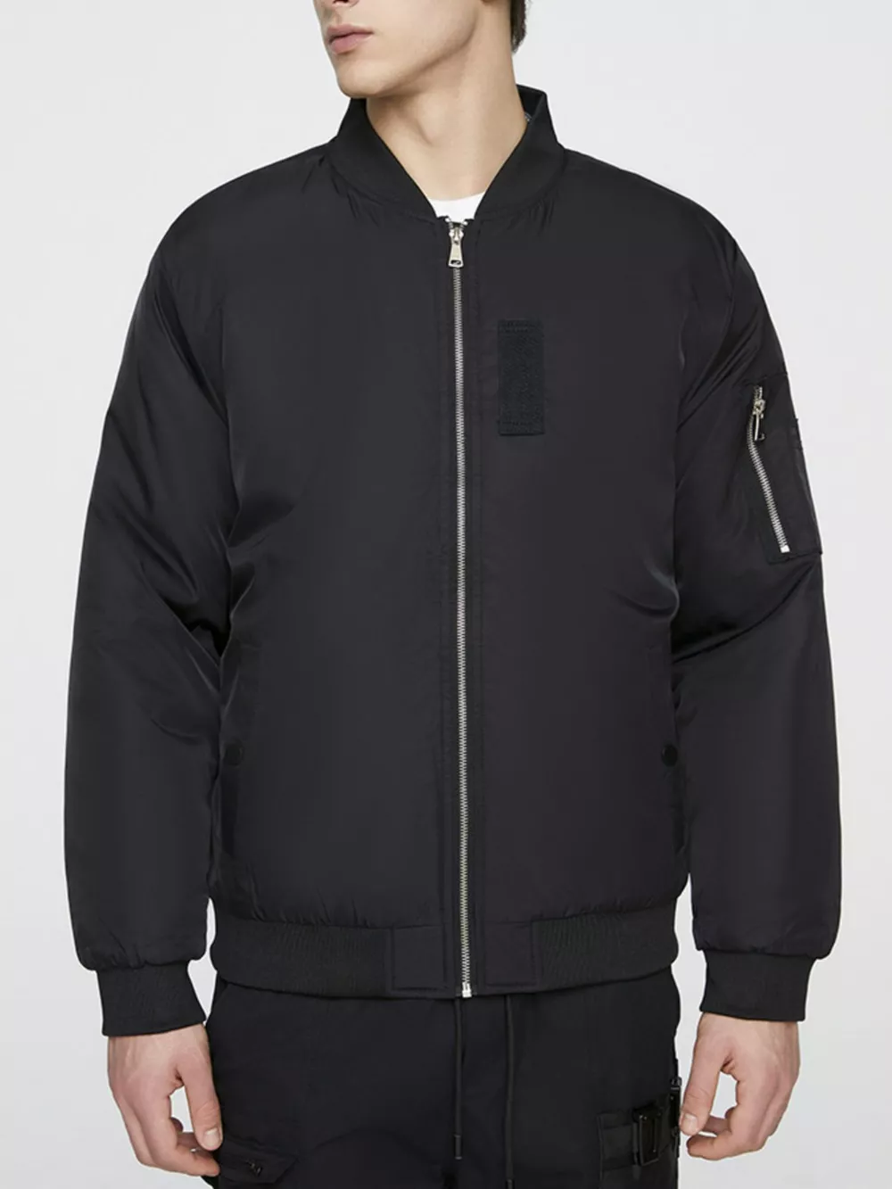 Men's Plus Size Lightweight Bomber Jacket, image 6