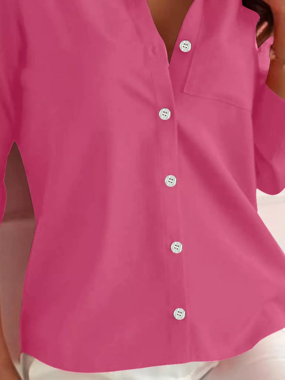 Button-Down Roll-Up Sleeve Shirt, image 6