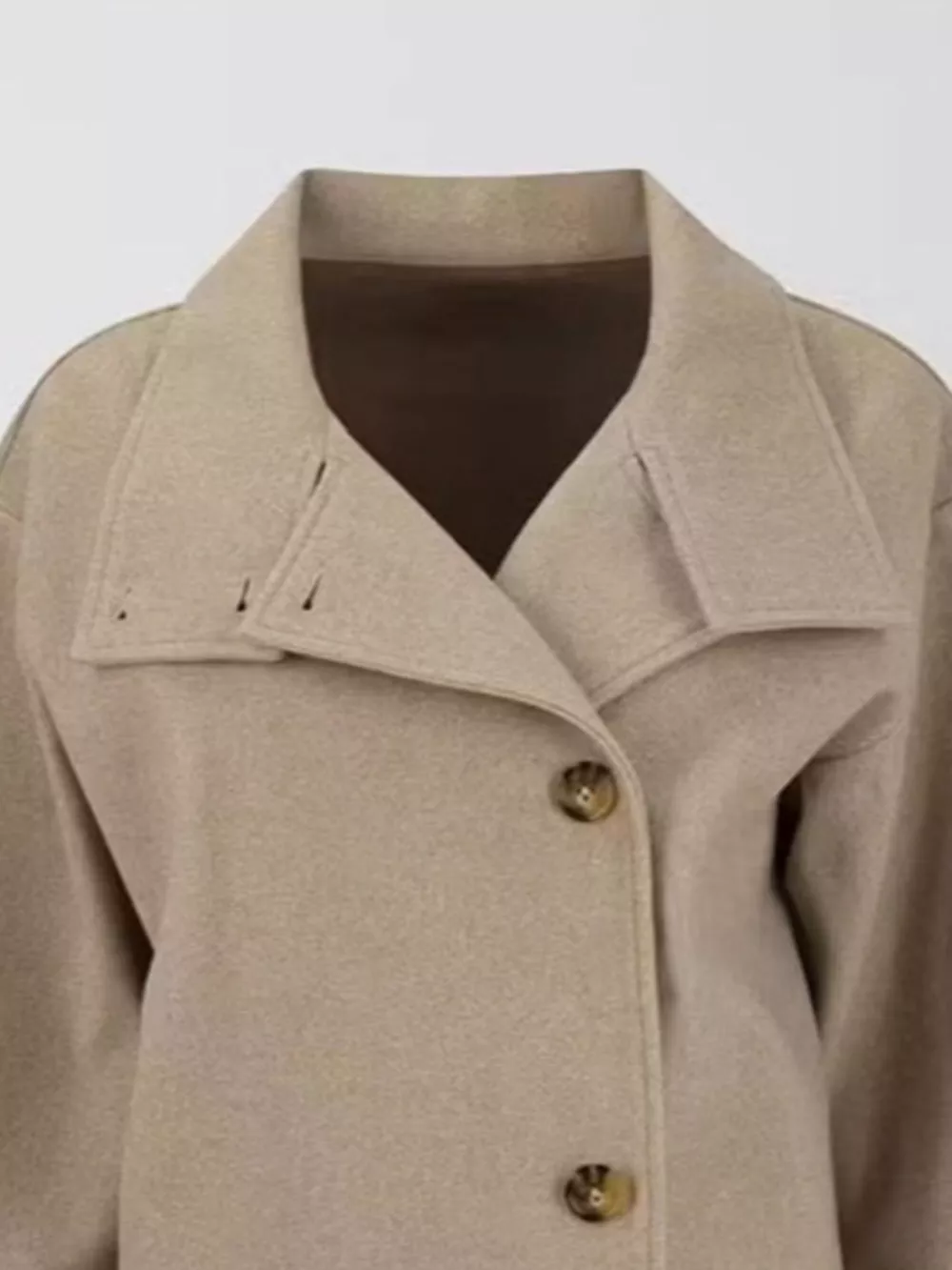 Wool Blend Long Sleeve Outerwear, image 14