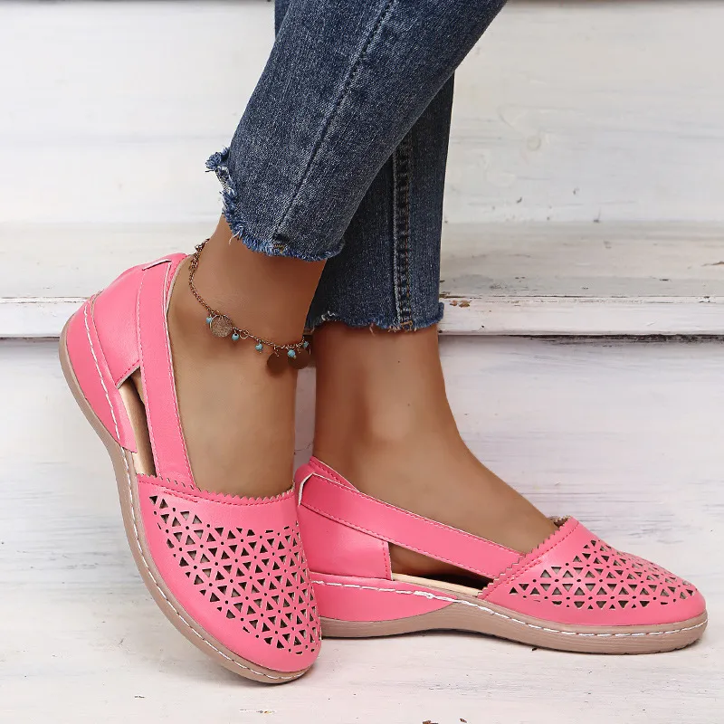 Cutout Round Toe Slip-Ons, image 12