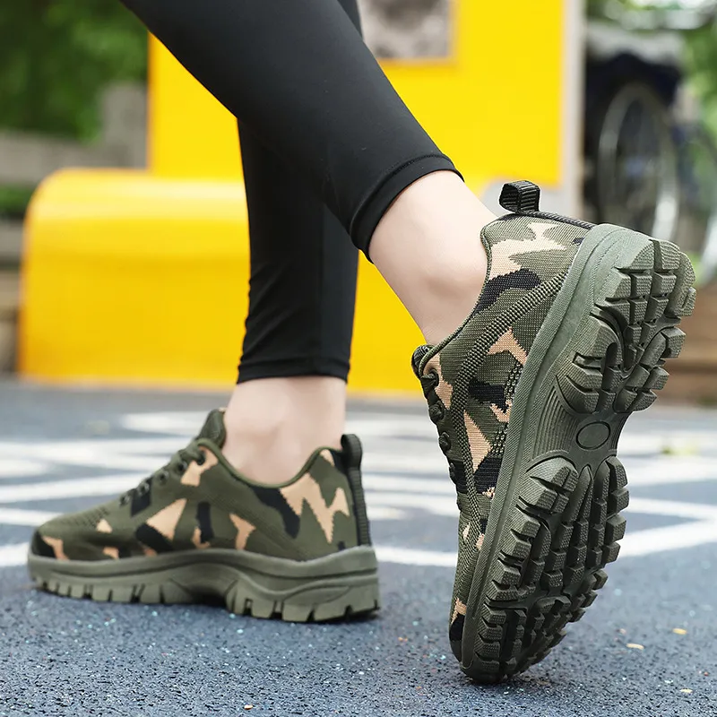 Camouflage Lace Up Mesh Breathable Athletic, image 2
