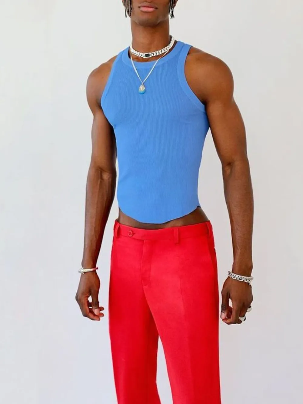 Men's Full Size Round Neck Tank Plus Size, image 3