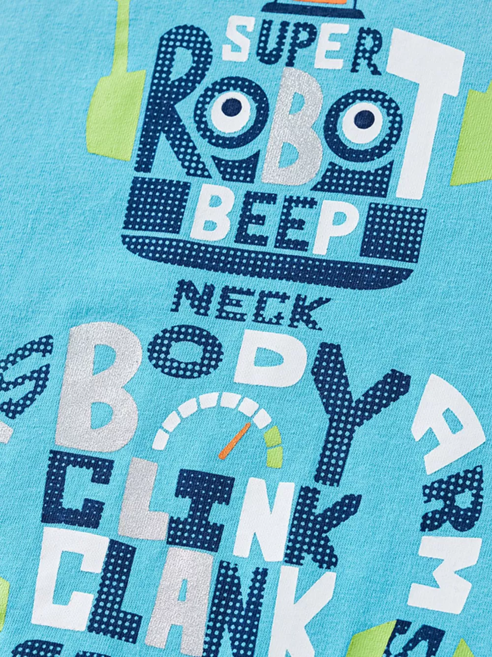 Children's Robot Short Sleeve Tee & Plaid Shorts Set, image 3
