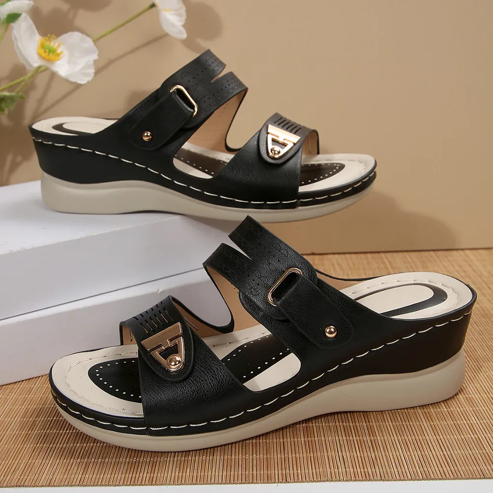 Open Toe Wedge Sandals, image 2