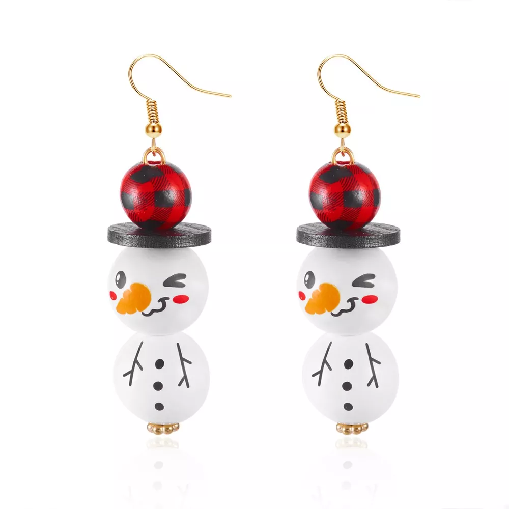 Christmas Snowman Dangle Earrings, image 5