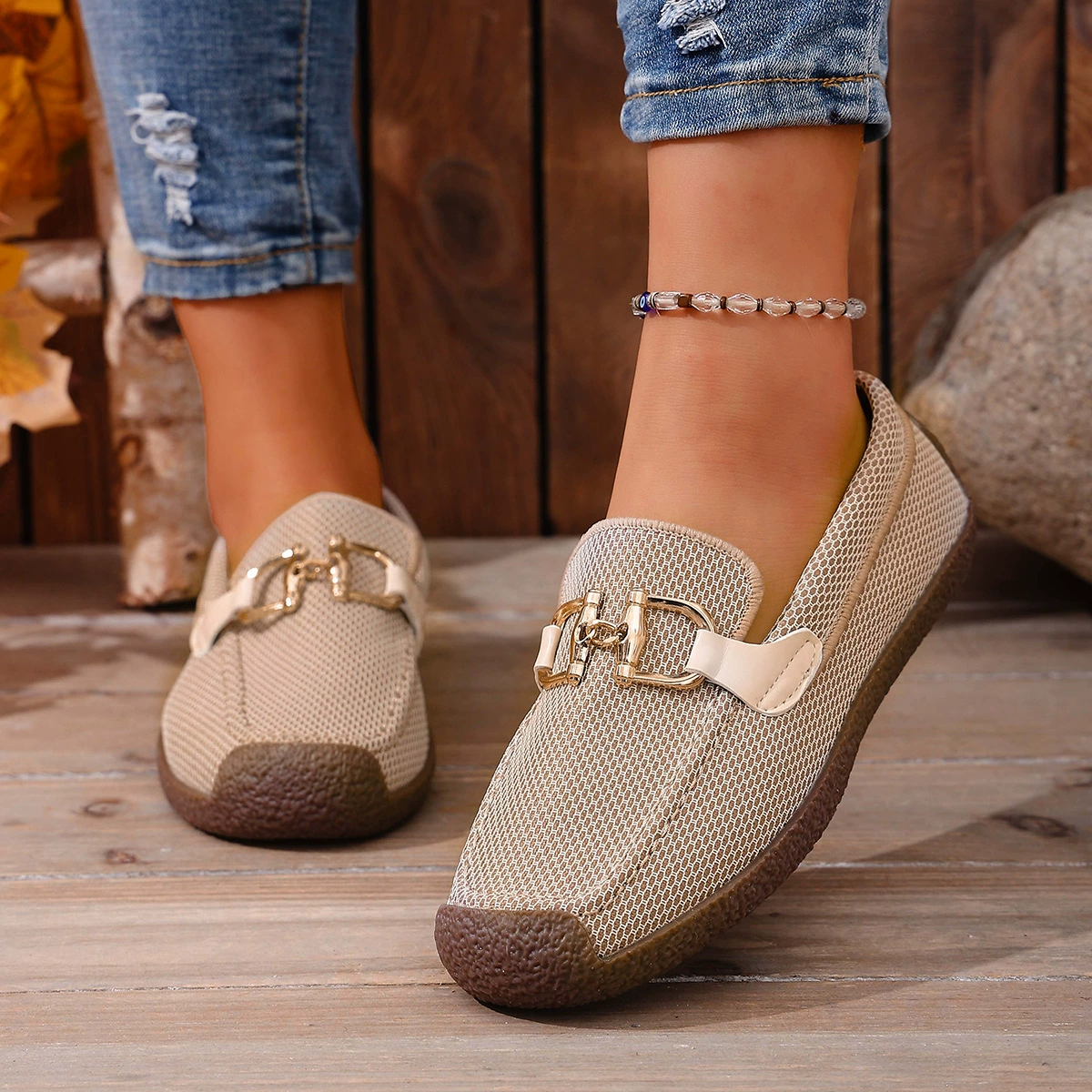 Round Toe Flat Slip-Ons, image 2