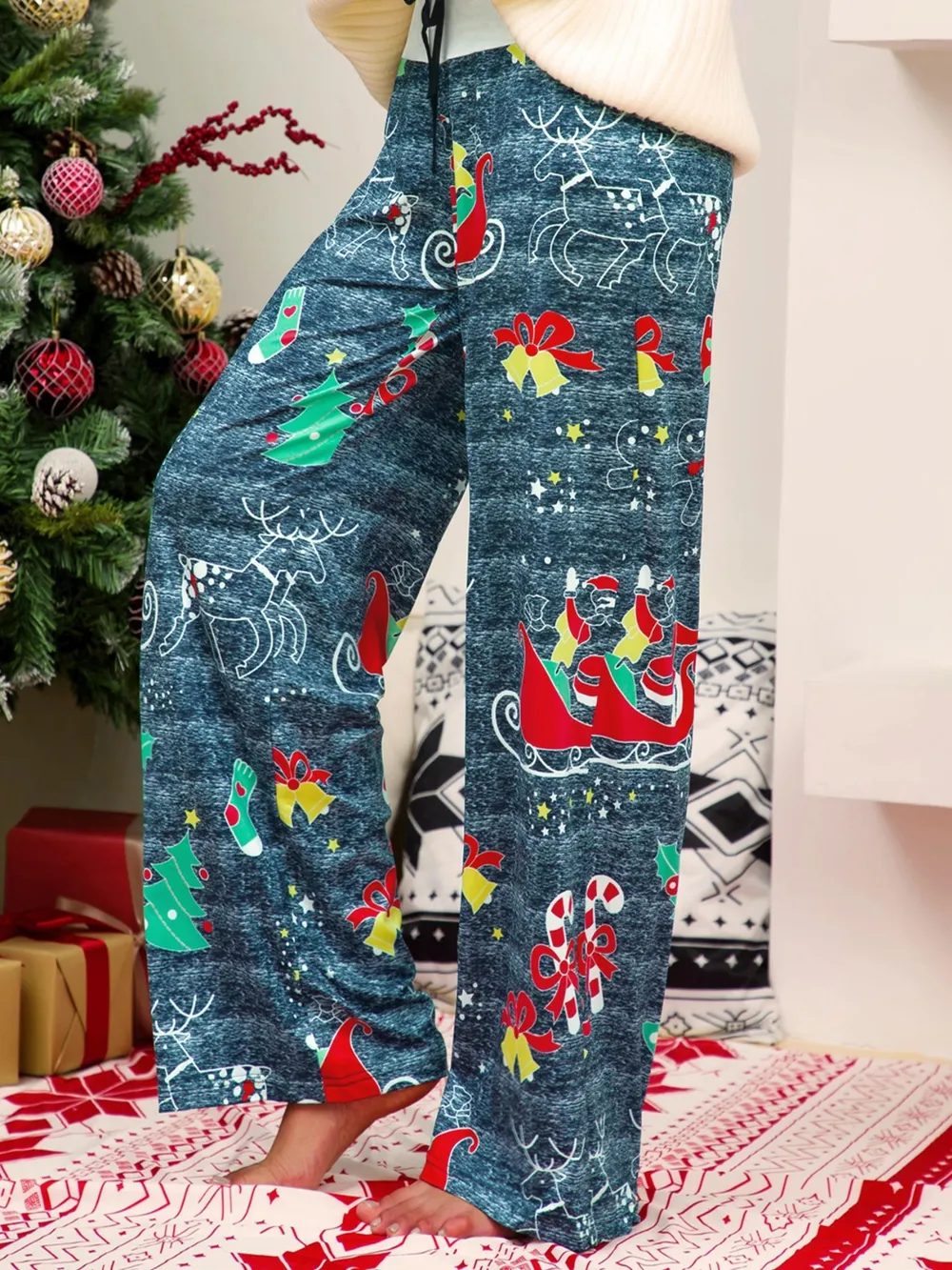 Christmas Straight Leg Pants, image 2