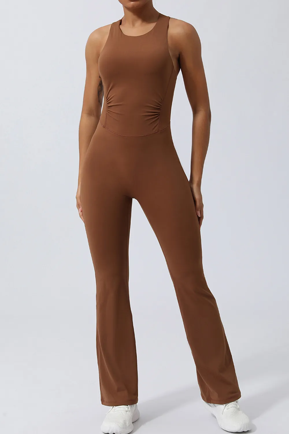 Crisscross Wide Strap Sleeveless Jumpsuit, image 2