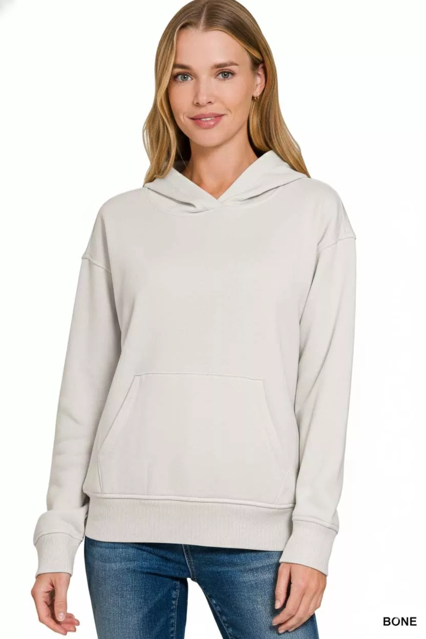 Fleece Kangaroo Pocket Hoodie, image 3