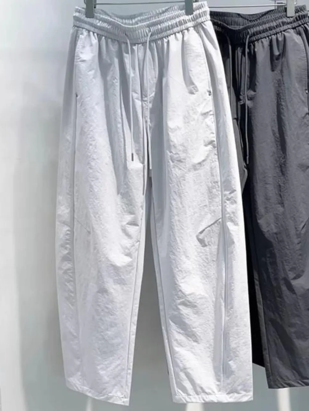 Men's Plus Size Drawstring Wide Leg Pants, image 3